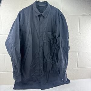 Alexander wang Elongated Black Cotton Blend Shirt, Oversized Fit, Sz L, 26x37